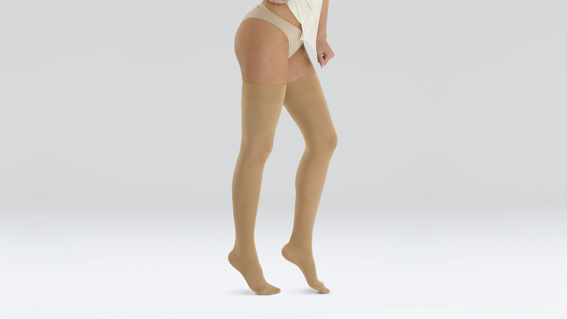 Fashion Legbeauty 34-46mmHg Medical Compression Stockings Varicose Veins  Plus Size Hose Women-Black